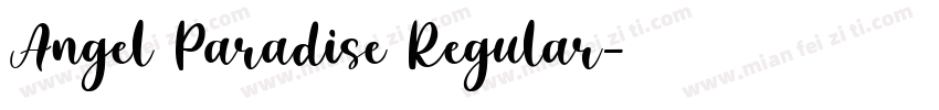 Angel Paradise Regular字体转换